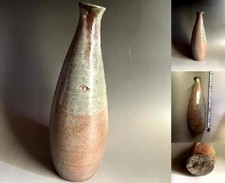Tokkuri Tokuriko Karatsu Sake Brewery Earth Ash Glaze Vhtf Tokuri Antique Antiqu picture