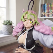 Demon Slayer Mitsuri Kanroji Figure 22cm 8.7in Love Hashira Anime Statue Gift picture