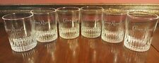 Set Of 6 Crown Royal Diamond Cut 8 oz Whiskey Glasses - Made in Italy picture