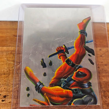 Fleer 1995 Flair Marvel Annual Holoblast Deadpool vs Juggernaut #2/12 Card picture