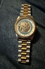 Tribute to the American West, vintage 1936 Indian Head on face,35mm Quartz Watch picture