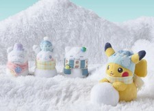 Pokémon Center Original Pikachu Snow Play Winter Plush Toy Set of 4 SOLD OUT picture