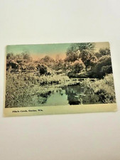Vintage Pike’s Creek Racine Wisconsin Scenic Postcard Unposted 1920s picture