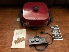 Vintage Sunbeam Cookmaster Multi-Cooker Frypan 07487 Claret picture