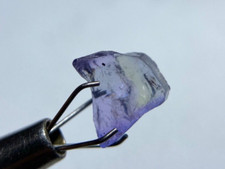 AA Fine Pleochoric Natural Tanzanite Crystal Rough Gemstone 3.5 Carats Bi Color picture