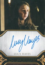 NEW LE Game of Thrones Autograph card of Lucy Hayes as Kitty Frey Quotable BBB picture