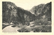 Pont Aberglaslyn Wales Mountain Pass Road Undivided Back Postcard c1905 Unused picture