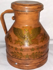 *RARE* Buhl Ohio 4qt. Eagle Stars Patriotic Milk Jug/Can w/ SP-4-019 Sealed Lid picture