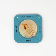 McCoy's Coffee Shop 'Swiped From' Pin-Up Tin Ashtray (2 of 3) picture
