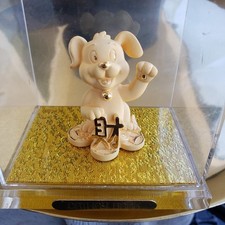 $138 New In Box Gold-Plated Figurine- Cathay bank -1 of 12 animal chinese zodiac picture