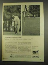 1956 Spalding Syncro-Dyned Top-Flite Golf Clubs Ad picture