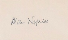 Alan Napier - Signed Card picture