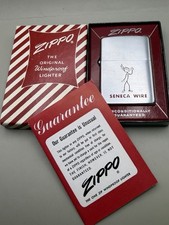 Seneca Wire Logo Advertising Vintage 1958 Chrome Zippo Lighter New B83 picture