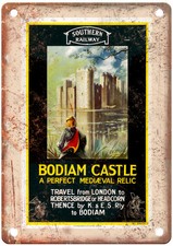 Vintage Southern Railway Bodiam Castle c Travel Poster Retro Look Sign T1671 picture