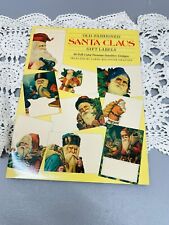 Vintage Old Fashioned Santa Claus Gift Labels 36 Illustrations 1990 picture
