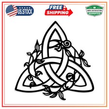 YATEASLU Celtic Cross Wall Art with Triquetra Knot for Home picture