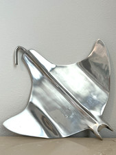 Vintage Holland Boone Polished Pewter Manta Ray Tray picture
