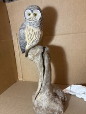 hand carved wooden owl  picture