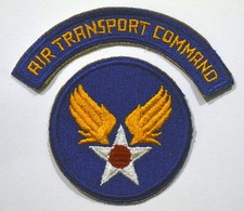 WWII WW2 Vintage US Army Air Force Air Transport Command Patches picture