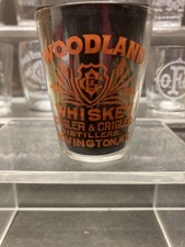 Woodland Whiskey Red Enamel Shot Glass picture