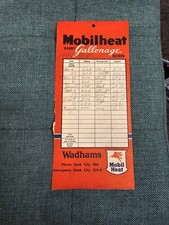 1948/49 Wadhams Mobilheat Gallonage Record Card Sauk City Wisconsin picture