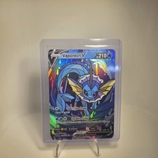 Vaporeon V  Stained Glass Foil Cosplay Custom Fan Art Homage - Non TCG picture