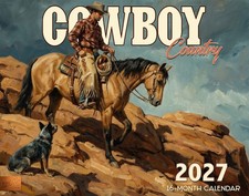 2027 Cowboy Country Wall Calendar – 16-Month Western Art (FREE SHIPPING) picture
