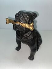 Vintage Cast Iron Bulldog with Bone - Nice Quality and Details picture