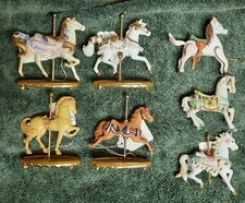 Seven Miniature Carousel Horses picture