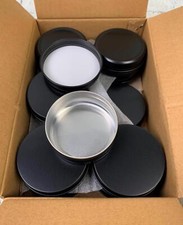 12 PCS 2OZ 60ml Aluminum Tin Jar Round Metal Tins with Lids Aluminum Cosmetic picture
