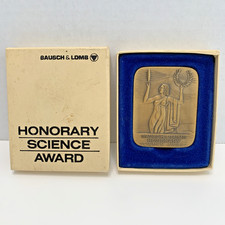 Vintage Bausch & Lomb Honorary Science Award In Box ~ 1933 Art Deco Design picture