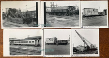 Lot 1971 -2 Norfolk Southern Caboose Crane Passenger 6 Old Vintage Photographs picture