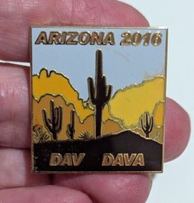 Arizona State 2019 DAV DAVA Souvenir Lapel Enamel Hat Pin Button VETERAN USA picture