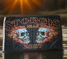 Sturgis Black Hills Rally 2007 Skulls Flag Bike week 2005 Copy Right picture