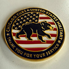 Chicago Cubs “Military Appreciation Day Giveaway” Challenge Coin  picture