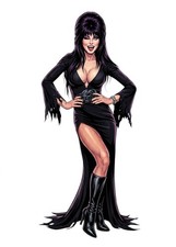 Elvira Sexy Goth Babe Horror Movie Star Water Resistant Sticker picture