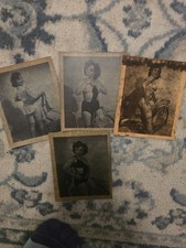 LOT 4 Antique Original Nude Female Model Erotica Risque Photographs Porn picture