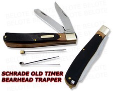 Schrade Old Timer DELRIN Bearhead Trapper 2-Blade 96OT picture