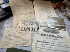 ORIGINAL WWII USN USS PATHFINDER SAILOR LO T PHOTOS COMBAT HISTORY DISCHARGE picture