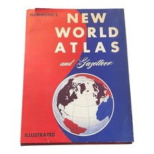 1955 Hammond’s New World Atlas and Gazetteer Book picture