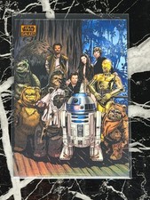 2026 Topps Chrome Star Wars Galaxy Celebration on Endor Orange Refractor 25/25 picture