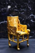 Golden King Tutankhamun's Throne with Sekhmet goddess head - King Tutankhamun picture