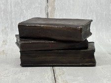 J.A. Onder Signed Bronze Stacked Books Sculpture 1998 Miniature 3.5” picture