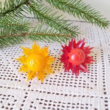 Vtg 1949 Paramount Star-Lite C6 Christmas Light Bulbs Lot Atomic Sputnik picture