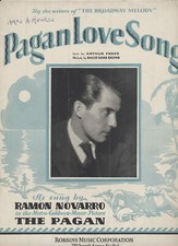 Pagan Love Song 1929 Vintage Sheet Music MGM Ramon Novarro Arthur Freed Robbins picture