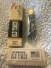 Vintage Schrade Old Timer 50TG Bruin Lockback Pocket Knife & papers & Box picture