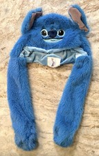 Bioworld Disney Stitch Plush Beanie Hat Squeeze Paws & Ears Jump. Pew Owned picture