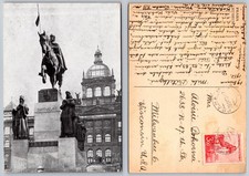 Continental Saint Wenceslas Statue Postcard picture