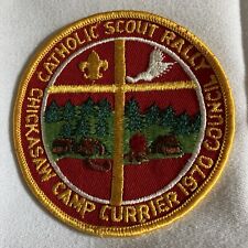 1970 Chickasaw Council Camp Currier Catholic Scout Rally Patch Boy Scout BSA picture