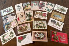 Lot of 20 ~Vintage Antique ~Christmas Postcards~Early 1900's~ in Sleeves~s994 picture